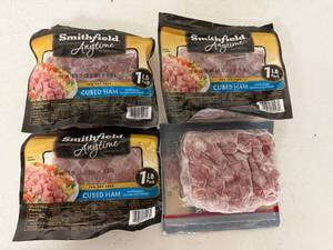 lot 89 image: L. 4x 1lb Cubed Ham-Smithfield Anytime Favorites