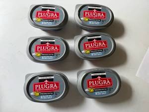 lot 107 image: CC. 6x 7oz Plugra Spreadable Butter-Olive Oil & Sea Salt