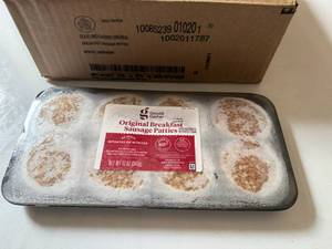 lot 111 image: CC. 8x 12oz Original Sausage Patties