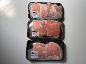 lot 144 image: CC. 3x Bonless Pork Loin Country Style Ribs