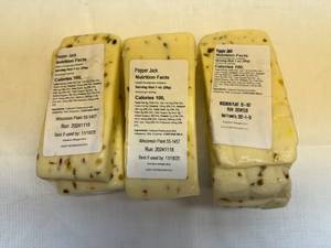 lot 154 image: 3x Wisconsin Pepper Jack Cheese