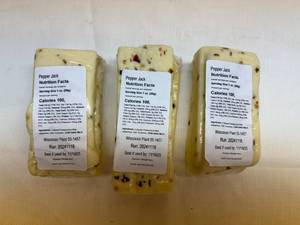 lot 155 image: 3x Wisconsin Pepper Jack Cheese