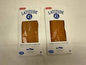 lot 160 image: UP. 2x 8oz Smoked Atlantic Salmon Loin-Sliced
