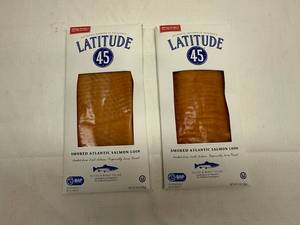 lot 161 image: UP. 2x 8oz Smoked Atlantic Salmon Loin-Sliced