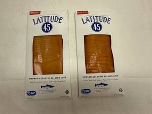 lot 162 image: UP. 2x 8oz Smoked Atlantic Salmon Loin-Sliced