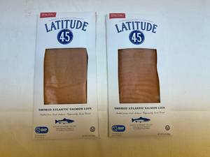 lot 163 image: UP. 2x 8oz Smoked Atlantic Salmon Loin-Sliced