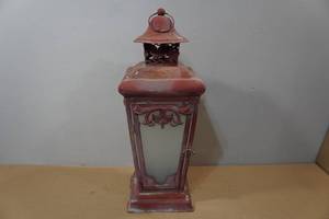 lot 166 image: Vintage Canole Barn Carriage Lamp with Fogged Glass