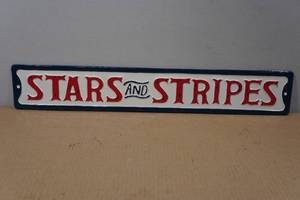 lot 201 image: Porcelain Metal Sign - USA