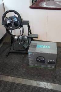 lot 1D image: Logitech G920 Racing Wheel and Pedals for XBOX