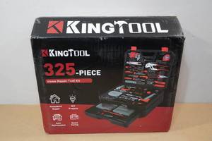 lot 19 image: King Tool 325-Piece Home Repair Tool Kit