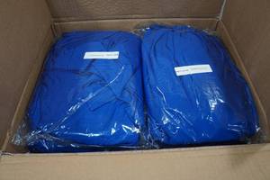 lot 33 image: 6-Pack 32x43 Round Cocktail Table Covers - Royal Blue