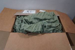 lot 55 image: 15 Boho Cheese Cloth Table Runners - Sage Green