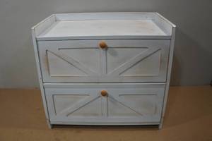 lot 81 image: Vintage Style Double Layer Bread Box
