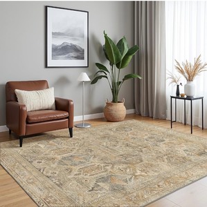 lot 31 image: Bavni Machine Washable Vintage Style Area Rug - 6x9