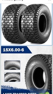 lot 52 image: Dayrim 15x6.00-6 Front Lawn Mower Tires