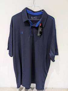 lot 18 image: NEW UNDER ARMOUR 2XL GOLF POLO NAVY