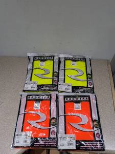 lot 28 image: 4PK. RADWEAR  LARGE HIGH VISIBILITY SHIRTS (ORANGEYELLOW)