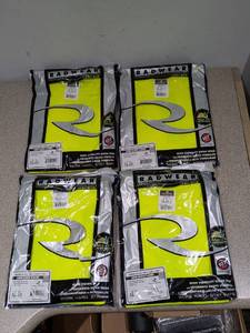 lot 29 image: 4PK. RADWEAR LARGE HIGH VISIBILITY SHIRTS (YELLOW)