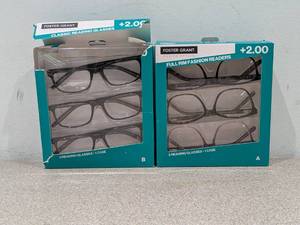 lot 42 image: (2) FOSTER GRANT 2.00 FULL RIM FASHION READERS