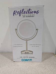 lot 66 image: CONAIR REFLECTIONS CORDED LED LIGHTED MIRROR