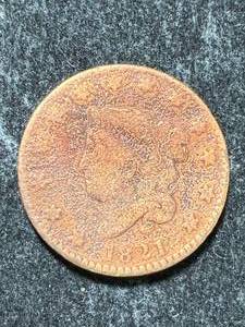 1821 US CORONET HEAD LARGE CENT