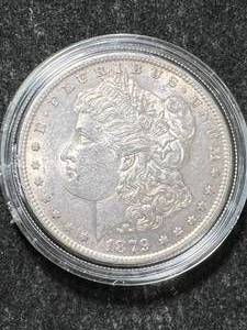 lot 07 image: 1879-S US MORGAN SILVER DOLLAR IN AIRTITE