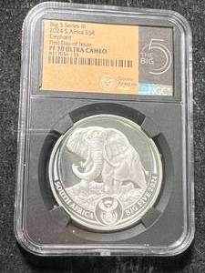 lot 25 image: 2024 S. AFRICAN ELEPHANT NGC PF70 ULTRA CAMEO
