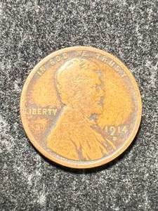 lot 28 image: 1914-D US WHEAT CENT