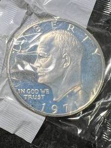 lot 34 image: 1971-S US SILVER EISENHOWER DOLLAR