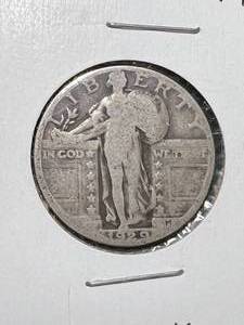 lot 58 image: 1929 US STANDING LIBERTY QUARTER