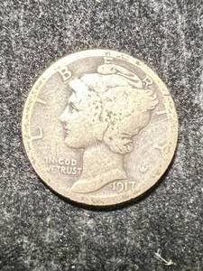 lot 73 image: 1917-S US MERCURY DIME
