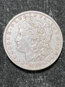 lot 77 image: 1901-O US MORGAN SILVER DOLLAR