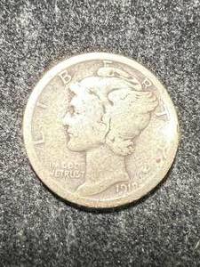 lot 89 image: 1918-D US MERCURY DIME