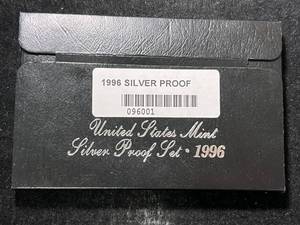lot 103 image: 1996 US MINT SILVER PROOF SET