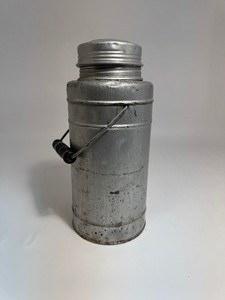 lot 9 image: Antique Aluminum Coffee Thermos