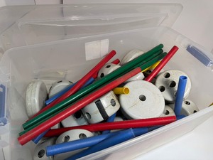 lot 59 image: Vintage 1970s GIANT Tinker Toys