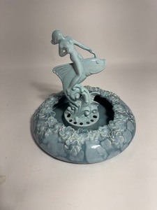 lot 4 image: Royal HAEGER By Royal Hickman Flower Planter Pottery Bowl Turquoise