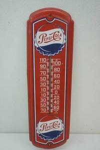 lot 2 image: Vintage Pepsi-Cola Metal Sign