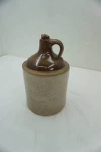 lot 14 image: VintageAntique Two-Toned Stoneware Jug