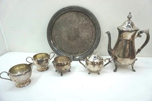 lot 31 image: Silver Plate Tea Set