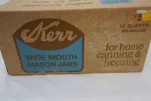 lot 40 image: (12ct) Quart Mason Jars