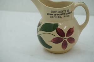 lot 106 image: Vintage 1956 Watt Potter #15 Advertising Pitcher