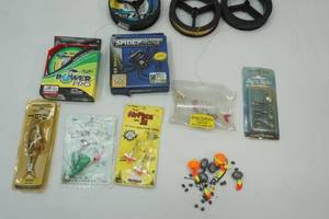 lot 170 image: Fishing Line, Lures, Weights, Hooks