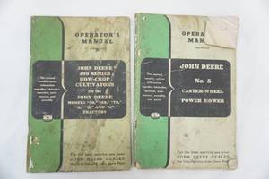 lot 294 image: John Deere Operators Manuals (2ct)