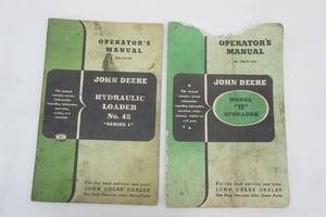 lot 293 image: John Deere Operators Manuals (2ct)