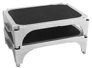 lot 32 image: Lot of 2 Add-A-Unit Step-Stands  Stackable, Lockable, Lightweight (Only 8 lbs Each) Easily Link End-to-End  Saves Floor Space, Stays Secure & Built Tough for Versatile Use