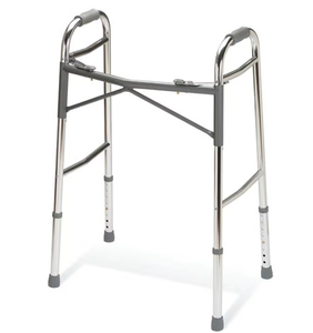 lot 47 image: Set of 2 NEW in box Guardian Extra Duty Adult Walkers  Heavy-Duty, Lightweight Aluminum, Two-Button Folding for Narrow Spaces, Extra-Wide Frame, Supports Up to 400 lbs, Folds to 4.5 for Easy Transport & Storage