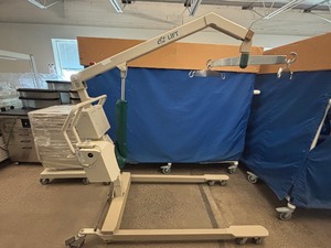 lot 17 image: EZ Way 498 Bariatric Patient Lift  Massive 1,000 lb Capacity Built for safe, efficient transfers in clinical settings. Heavy-duty construction with smart safety features. Untested No sling or battery included  just the lift
