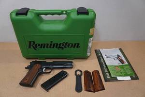 lot 7 image: Remington 1911 R1 .45 ACP Semi-Auto Pistol - Upgraded Internals - Sarges Grips