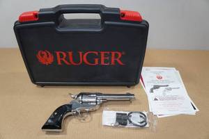 lot 16 image: Ruger New Vaquero .357 Magnum Stainless Steel Revolver - 4-58